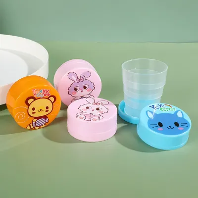 Foldable Plastic Magic Cartoon Cup (1 pc)